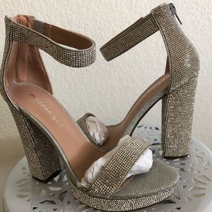 Madden Girl Siren Rhinestone Heels